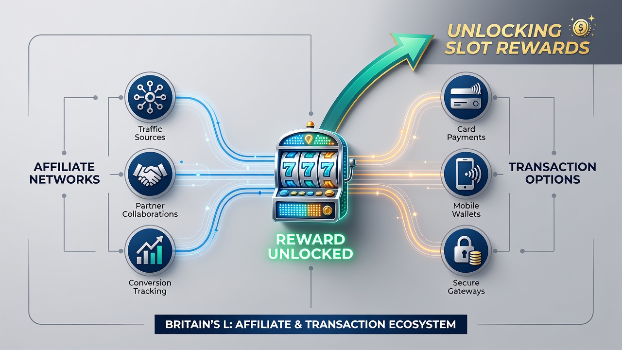 Transaction methods and affiliate tracking in UK online slot reward systems